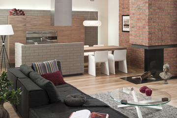 Столовая из кирпича Moorbrand желто-песочного с оттенком