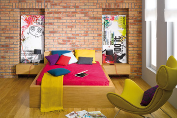 Спальня из кирпича Moorbrand желто-песочного с оттенком